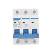 Circuit Breaker, 3 Poles RCCB AC 220/380V 63A DIN Rail