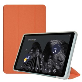 AKNICI Case for Teclats P85T Android 13 Touch 8 Inch Tablet, Ultra Thin PU Leather Soft TPU Back Cover Folding Stand Protective Case for Teclats P85T, Orange