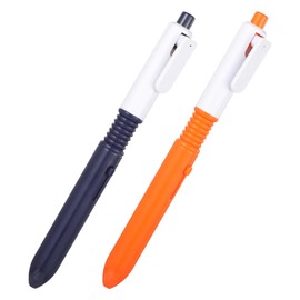 Pen That Sprays Water, Water Spary Kids Toy Pen, 2 in 1 Funny Prank Retractable Pens for Pranks and Tricks, Writing and Spraying, Blue & Orange, 2pcs