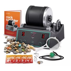 Advanced Professional Rock Tumbler Kit Digital 9-Day Polishing Timer 3 Speed NEW