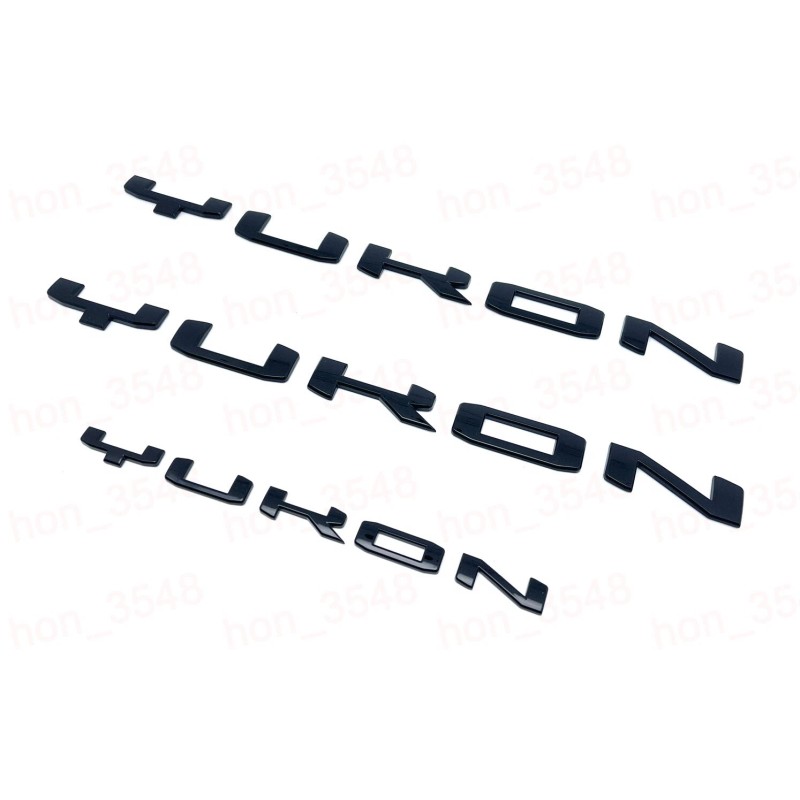 GMC Gloss Black Door Rear Yukon Emblems Letters kit 2021-2024