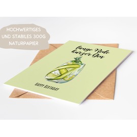 Paperlane by Essi Set of 5 Postcards Drinks (5 Postcards, Drinks) (Gin Folding Card)