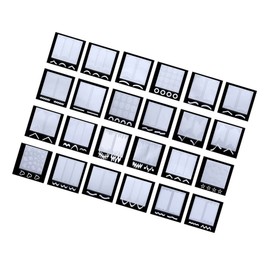 Vaguelly French Nail Art Stickers Set 24pcs Mixed Design Decals for DIY Manicure Easy Application for Women and Girls for Home Nail Art or Salon Use