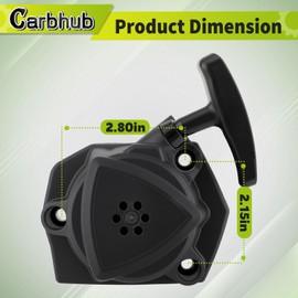 Carbhub Blower Recoil Starter Compatible with ECHO EB262 EB252 PB-2620 PB-2520 Blower Pull Cord Backpack Blower Parts Leaf Blower Vacuum Accessories Pull Start Assembly Replaces Part Number A051003310