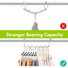 H HOME-MART Coat Hanger, 4 Pack Space Saving Hanger, Magic