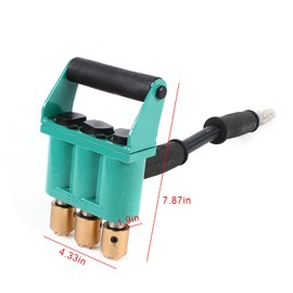 Pneumatic Concrete Chisel, Hand-Held Workshop Equipment Chiseling Machine, 3-Head Concrete Chisel Hammer Depth 3-5mm for Bridges, Tunnels, Subway Construction, Dam Reinforcement