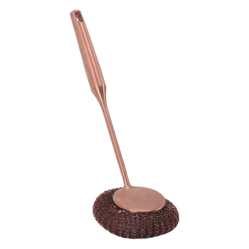 Long Handle Steel Wool Scrubber Deep Clean Rustproof Stainless Steel