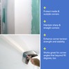 UNRUNFO Drywall Corner Tape - Inside Corner Drywall Tape Metal