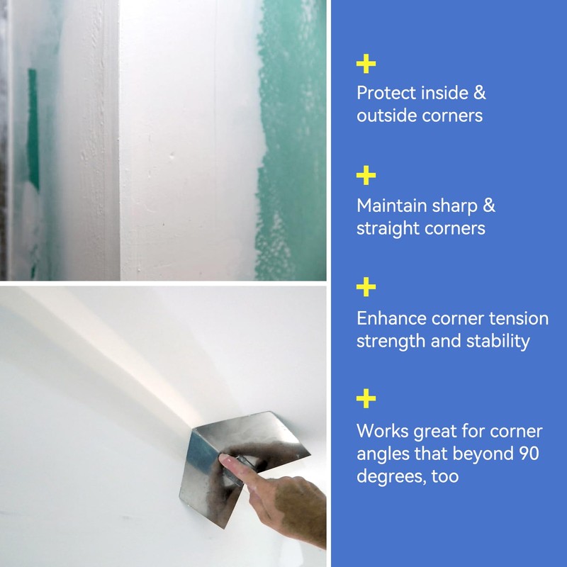 UNRUNFO Drywall Corner Tape - Inside Corner Drywall Tape Metal