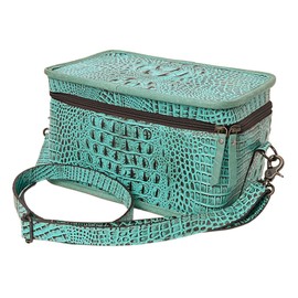 American Darling Crocodile Embossed Genuine Leather Women's Bag Western Handbag Purse | Jewelry Organizer | Jewelry Box | Jewelry Box for Women | Organizer Case | Travel Jewelry Case