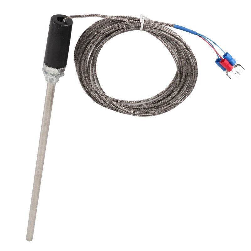M12 Probe Thermocouple PT100 Stainless Steel Temperature Sensor Probe 200mm