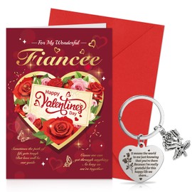 DPKOW Fiancee Valentine's Day Card Fiancee Valentine's Card,Valentines Card Fiancee, Fiancee Valentine Card Valentines Card for Fiancee Valentines Card for Her Fiancee Card For Valentine's Day