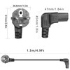 GELRHONR 1.5 m 3 Pin IEC Cable, 90 Degree CEE