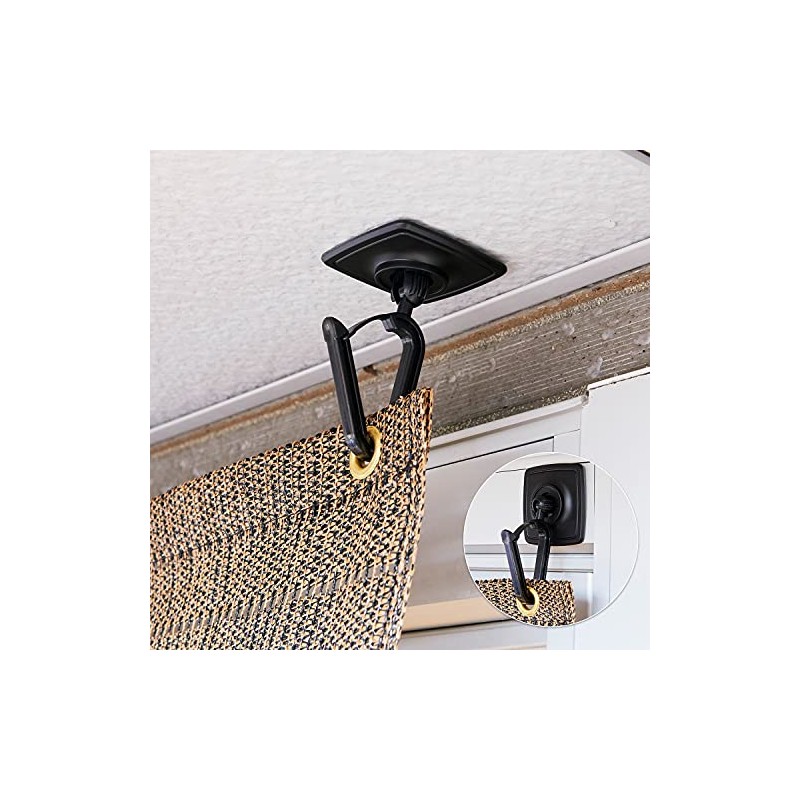 Yamazen (YAMAZEN) Shade Hooks, 2-Piece Set, Ultra-Strong Double-Sided Tape, Suitable