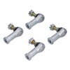 4PCS Tie Rod End Kit Rubber Metal WearResistant Replacement for