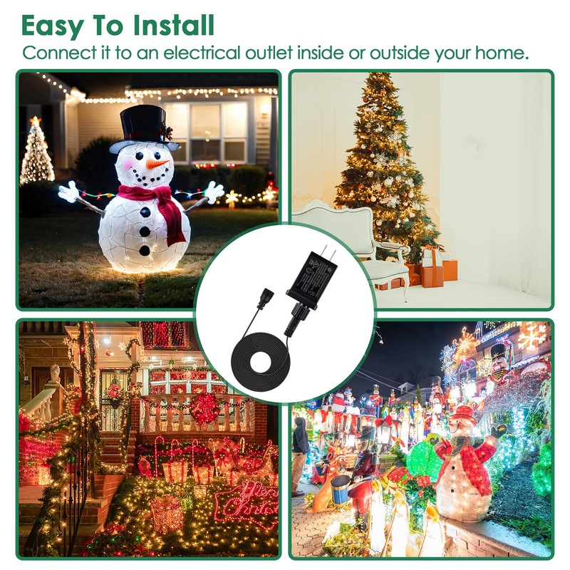 Feekoon 29V 18W Class 2 LED Christmas Tree Replacement Plug,