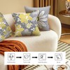 Bright Creations Cushion Covers Set of 4 Grey and Yellow