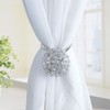 ANCLLO 2pcs Magnetic Tieback, Crystal Curtain Hold backs Blossom Diamond