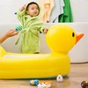 Munchkin Duck Inflatable Baby Bathtub for Babies 6-24 Months, White