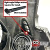 CARZDELUXE Single gauge pod mount for 2004-2008 Mazda 3 functional