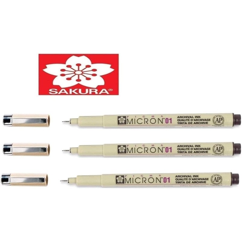 Sakura Pigma Micron 7 + 1 PN Fineliner Brush Pack