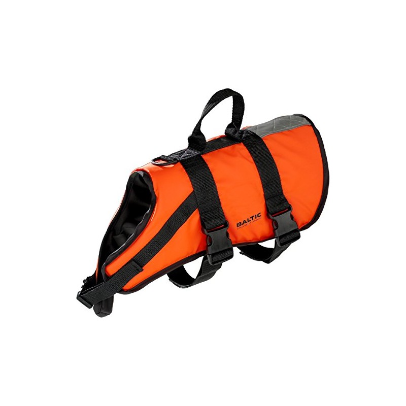 Baltic Standard Fastening Pet Buoyancy Aid with Strap - Orange,