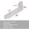 TSSS 20pcs 80x28mm Multi-Hole Angle Corner Braces, Stainless Steel 201