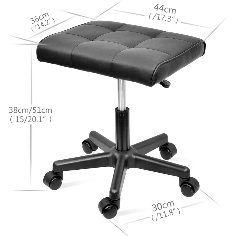 Footrest Under Desk Leg Rest Ottoman Adjustable Height Foot Stool