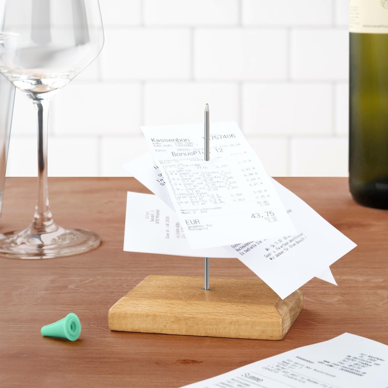 GRÄWE Receipt / Note Spike with a Spike and Wooden