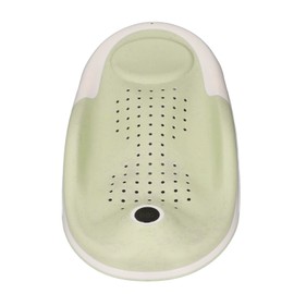 Foldable Baby Bath Support with Thermometer Slip Resistant Ergonomic Infant Bath Support Tub Green
