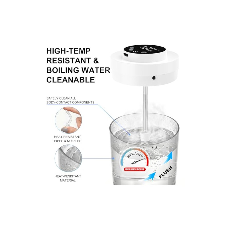 Kit de enema elctrico porttil para limpieza intestinal para mujeres