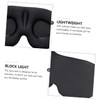 IWOWHERO Elastic Adjustable 3d Eye Mask Blackout Sleep Mask for