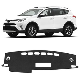 Bercicci Dash Cover for Toyota RAV4 2018 2017 2016 2015 2014 2013 Accessories Flannel Dashboard Cover Dash Mat Center Console Cover Sunshield Protector Pad