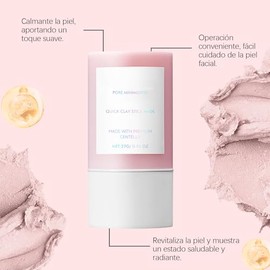 Mascarilla de Arcilla en Barra con Centella Asiática, Poremizing Quick Clay Stick Mask, Limpia Profundamente los Poros, Nutre Suavemente la Piel, Adec