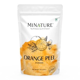 Orange Peel (Citrus Aurantium) Powder by mi nature - 227 g / 8 OZ / 1/2 lb | All Natural | Vegan | Non GMO | For Hair & Skin Care