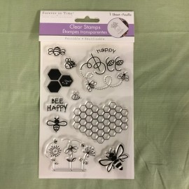 Forever in Time New Forever in Time Paper Craft Collection Bee Happy Clear Stamps