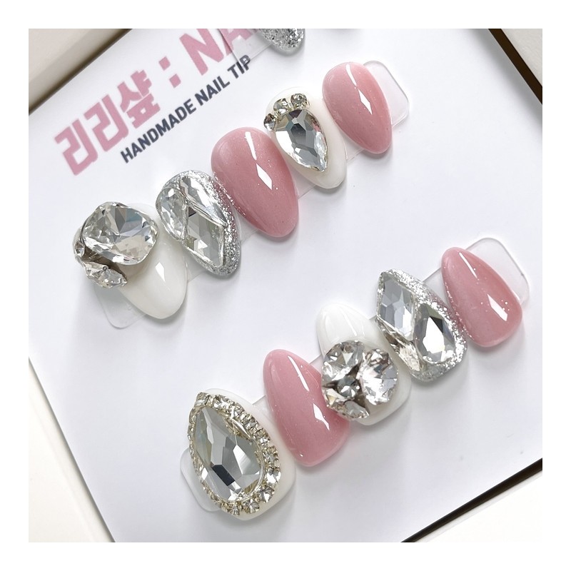 Yuri Yeori Full Stone Handmade Nail Tips - I want