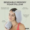 Dot&Dot Twist Memory Foam Travel Pillow for Airplanes - Travel