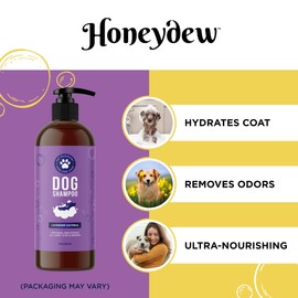 Cleansing Dog Shampoo for Smelly Dogs - Refreshing Colloidal Oatmeal Dog Shampoo for Dry Skin and Cleansing Dog Bath Soap - Moisturizing Lavender and Oatmeal Shampoo for Dogs and Great Smelling Pups