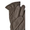 camel active Men's Leather Gloves with Screen Tab Function, brown