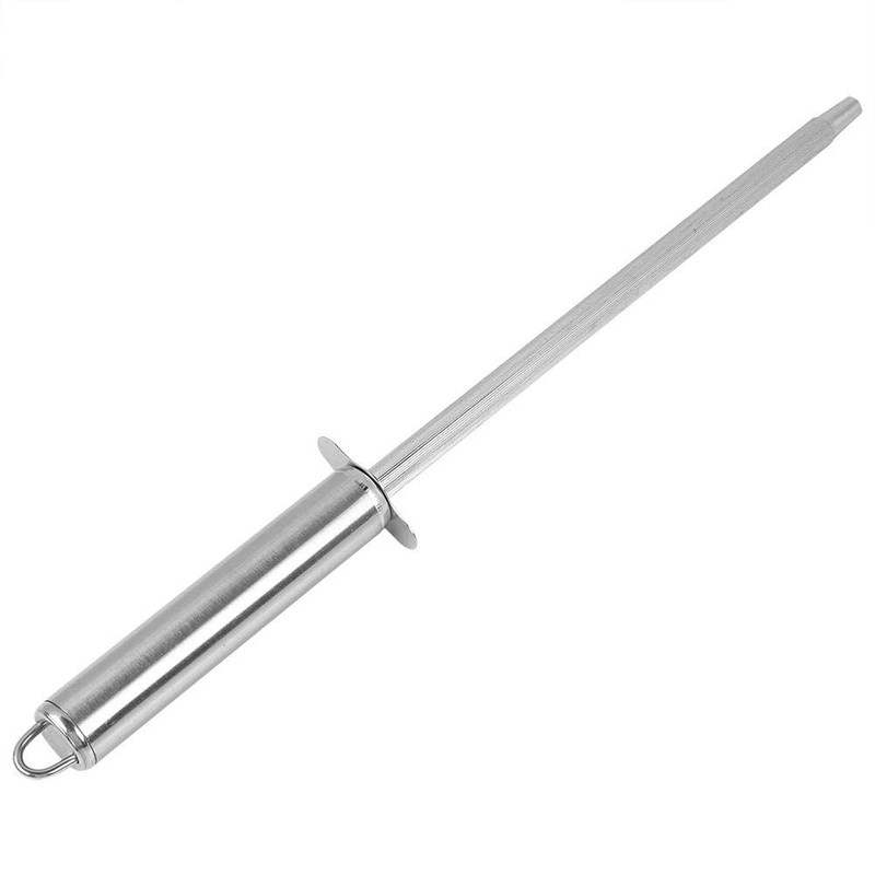Sharpening Rod, 1 Pcs Stainless Steel Knife Sharpener Handle Sharpening