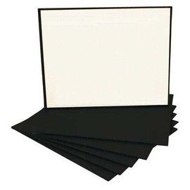 WHOLESALEARTSFRAMES.COM Black Economy Canvas Panel 16X20 Box of 50 Bulk Discount Acid Free Artist Canvas