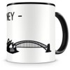 Samunshi® Sydney Skyline Coffee Cup / Tea Cup Height 95