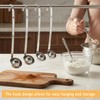 Markeny 4-Piece Stainless Steel Soup Ladle Set, 1 oz/2 oz/4