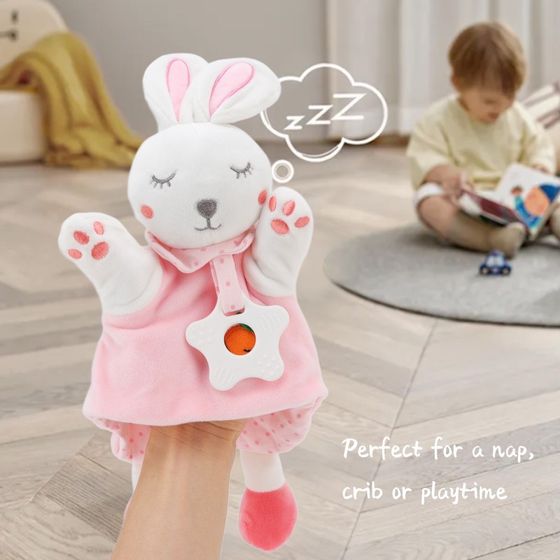 Baby Security Blanket Cute Bunny Baby Teething Stuffed Dolls Soft