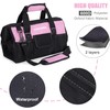 FASTPRO 14-Inch Pink Tool Bag for Women, Zip-top Wide Mouth