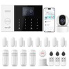 Home Security Systems,22Piece WiFi+GSM/4G with 2K HD Camera Wireless Home