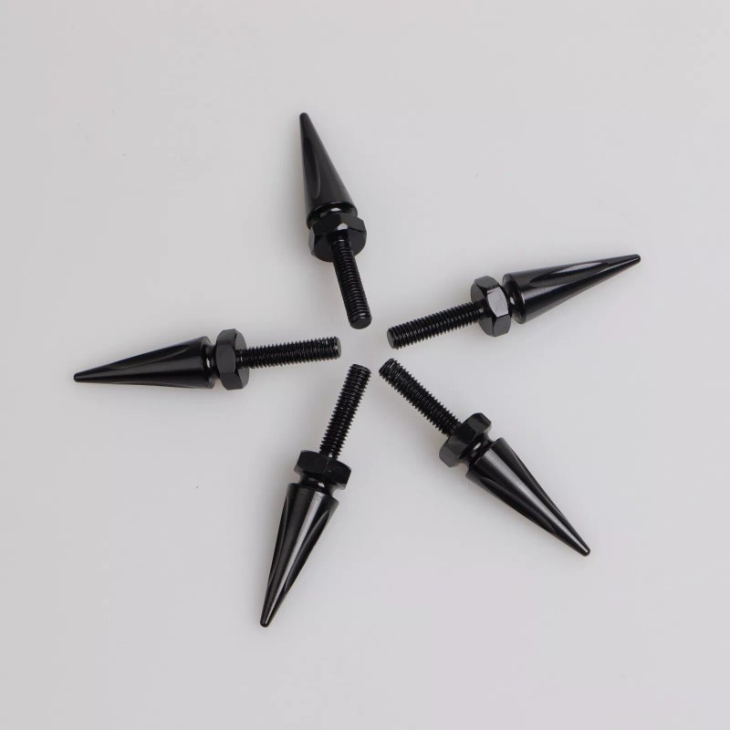 Unbranded Black Windshield Fairing Spike Bolt Kit For Harley Road