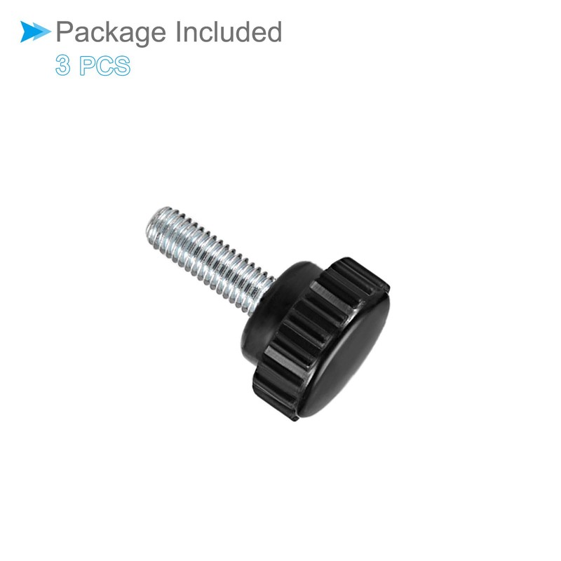 CoCud Knurling Clamp Knob M6 x 15mm Male Thread 20mm