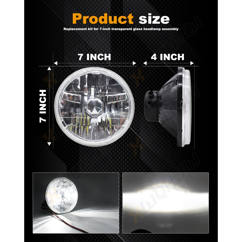 CHUSYYRAY For Hummer H2 2003-2008 2009 2pcs DOT 7 inch